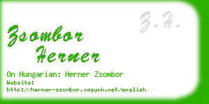 zsombor herner business card